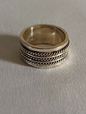 Triple Single Row Spinner Ring